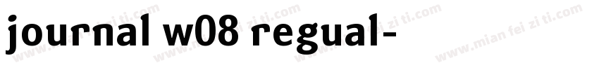 journal w08 regual字体转换